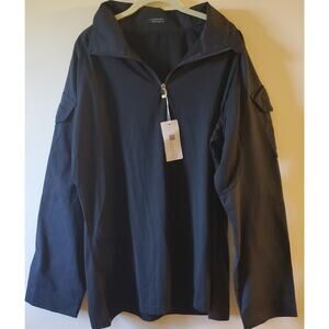 Coofandy XL Black Military Tactical Uniform Shirt Coat Jacket Frog Suit